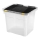 Ящик для хранения 36 л черный/прозрачный