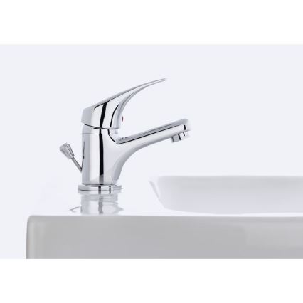 JIKA H3111N10041111 - Змішувач для умивальника + відведення з перепадом TALAS 12,3 см глянцевий хром
