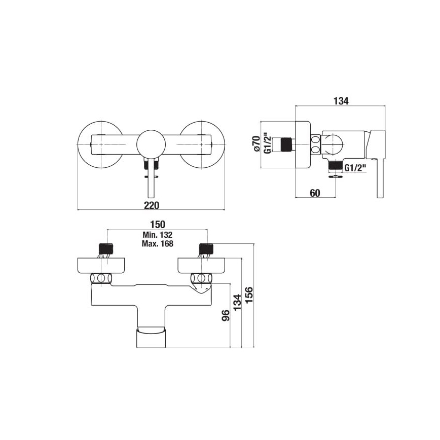 JIKA H3312F70044001 - Смеситель для душа MIO блестящий хром