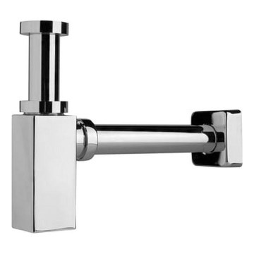 JIKA H3747300040001 - Квадратний сифон для умивальника CUBITO глянцевий хром