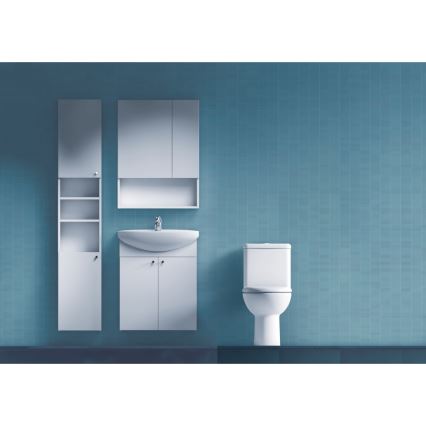 JIKA H4532410383041 - Дзеркальна шафа з полицею LYRA 80x60 см білий