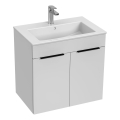 JIKA H4536011763001 - Тумба для ванной с раковиной CUBE 60,7x65 см, белая