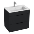 JIKA H4536021763521 - Тумба под раковину CUBE 60,7x65 см, чёрная