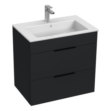 JIKA H4536021763521 - Тумба под раковину CUBE 60,7x65 см, чёрная