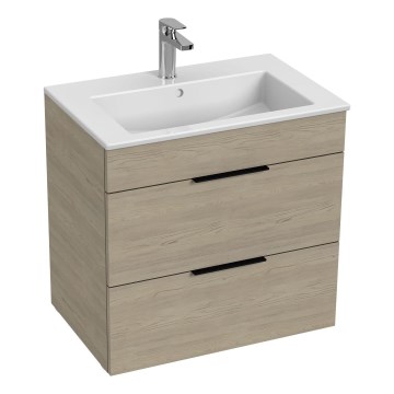 JIKA H4536021765141 - Тумба для ванной с раковиной CUBE 60,7x65 см, ясень