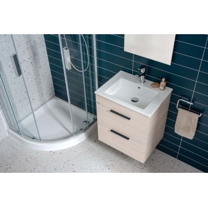 JIKA H4536021765141 - Тумба для ванной с раковиной CUBE 60,7x65 см, ясень