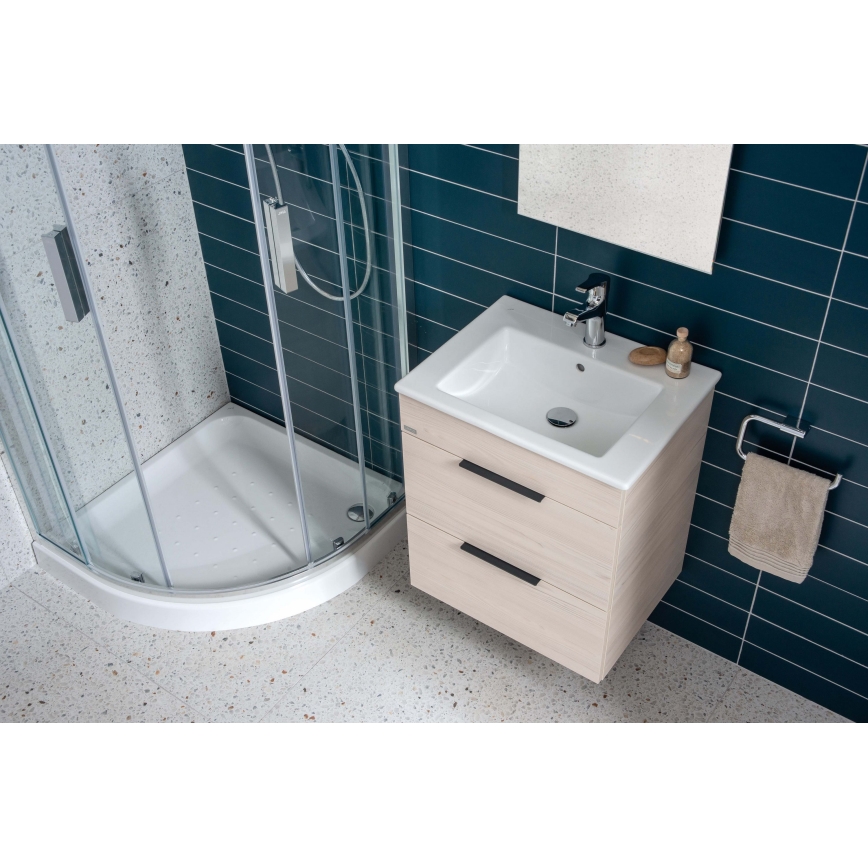 JIKA H4536021765141 - Тумба для ванной с раковиной CUBE 60,7x65 см, ясень