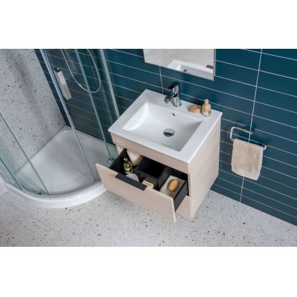 JIKA H4536021765141 - Тумба для ванной с раковиной CUBE 60,7x65 см, ясень