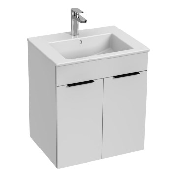 JIKA H4536111763001 - Шафа для ванної кімнати з умивальником CUBE 60,7x55 см білий
