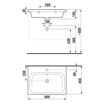 JIKA H8127137161041 - Підвісний умивальник MIO 60x45 см кераміка/матовий чорний