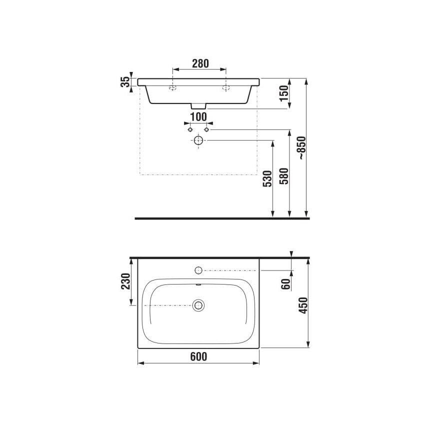 JIKA H8127137161041 - Підвісний умивальник MIO 60x45 см кераміка/матовий чорний