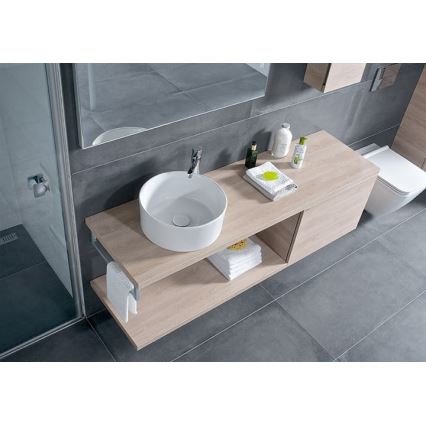JIKA H8184200001121 - Раковина для установки на столешницу CUBITO, диаметр 40 см, керамика/белая