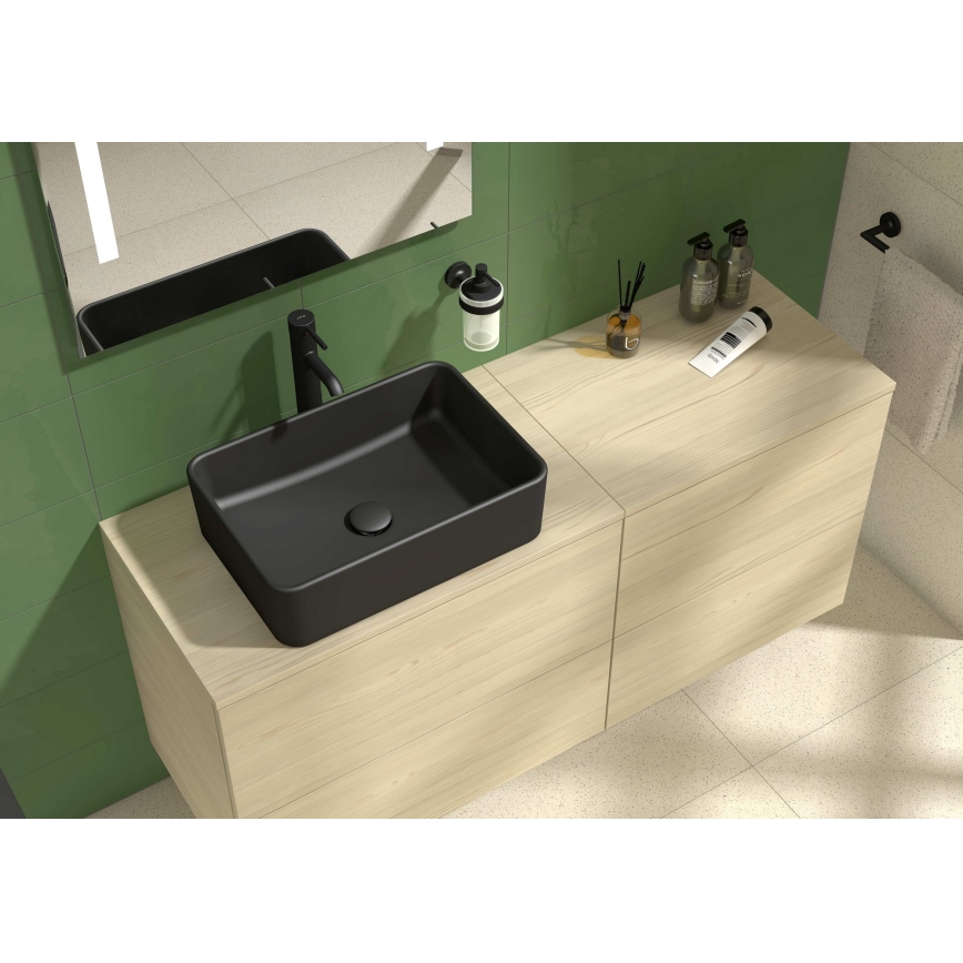 JIKA H8184237161121 - Умивальник накладний (на стільницю) CUBITO 50x35 см кераміка/матовий чорний