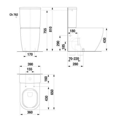 JIKA H8267160000001 - Унитаз MIO керамика/белый