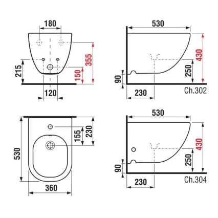 JIKA H8317120003021 - Підвісне біде MIO кераміка/біле