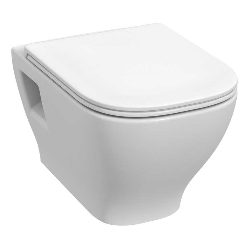 JIKA H8666160000001 - Подвесной унитаз DEEP керамика/белая + сиденье SoftClose DEEP дуропласт/белое