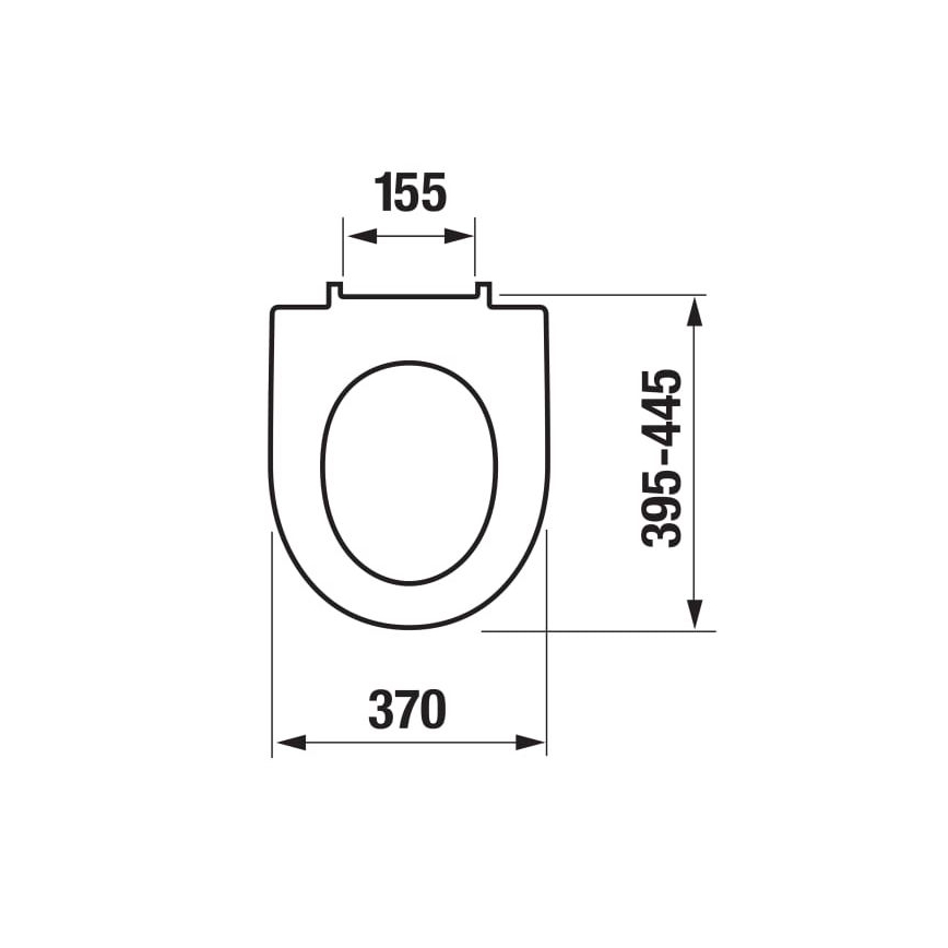 JIKA H8903850000631 - Сиденье для унитаза SoftClose LYRA дюропласт/белый