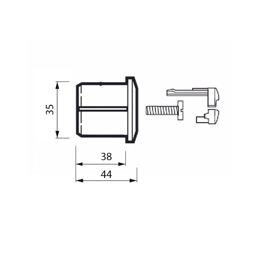 JIKA H8913630000001 - Кнопка змиву DUAL LYRA/DEEP, блискучий хром