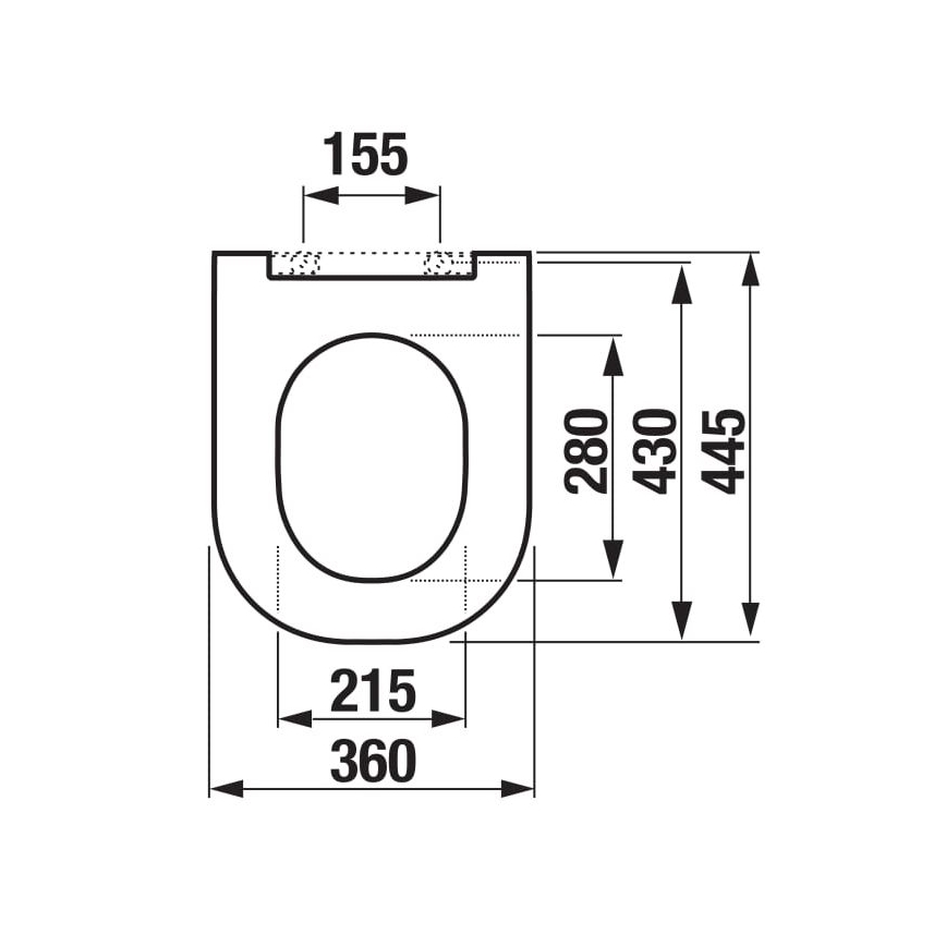 JIKA H8917150000631 - Сиденье для унитаза MIO дюропласт/белый