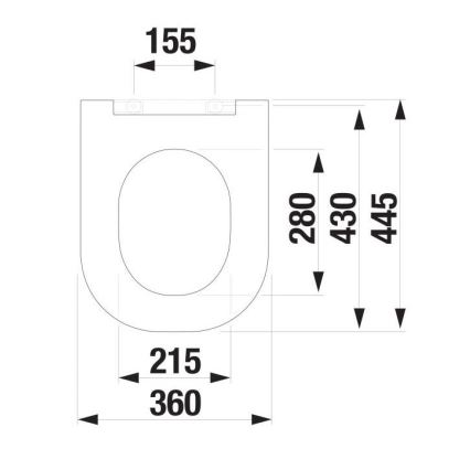 JIKA H8917167160631 - Сиденье для унитаза SoftClose MIO из дуропласта/матовый черный