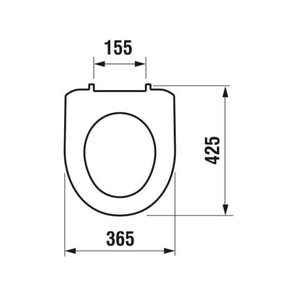 JIKA H8933870000001 - Сиденье для унитаза LYRA термопластик/белое
