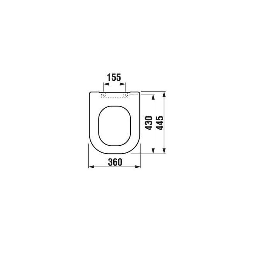 JIKA H8936103000631 - Сиденье для унитаза DEEP, дуропласт, белое