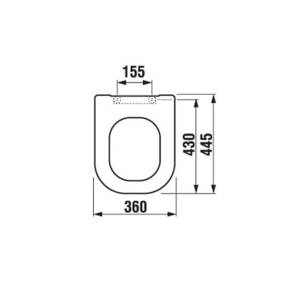 JIKA H8936113000631 - кришка-сидіння для унітазу SoftClose DEEP, дуропласт, біла