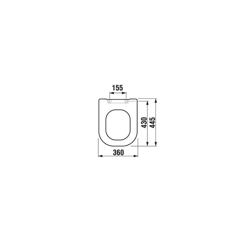 JIKA H8936113000631 - кришка-сидіння для унітазу SoftClose DEEP, дуропласт, біла
