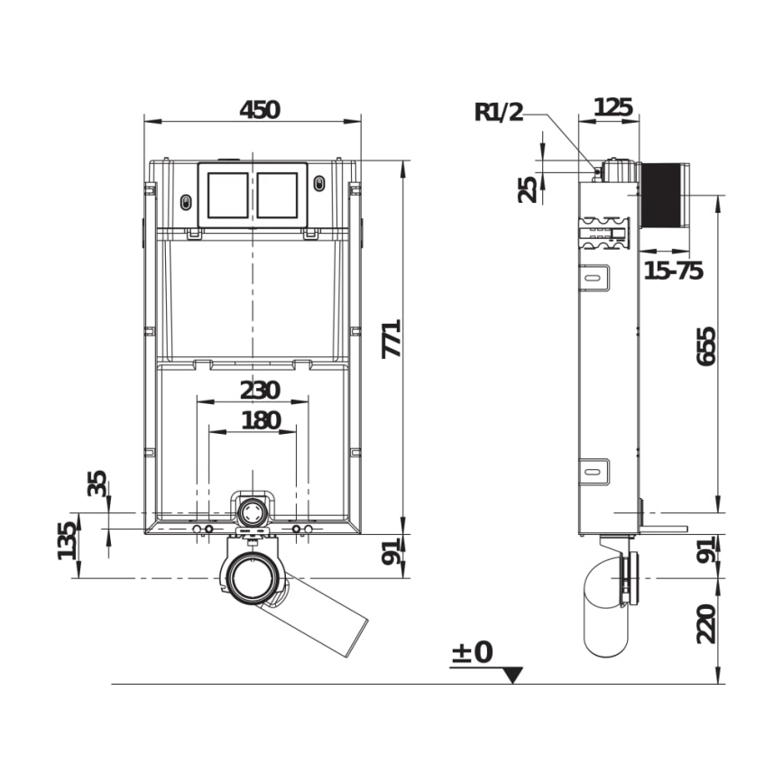 JIKA H8956510000001 - Вбудований модуль для підвісного унітазу