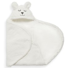 Jollein - Пеленальное одеяло флис Bunny 100x105 см Off White