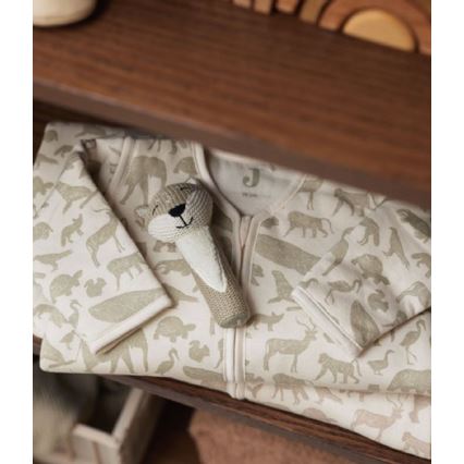 Jollein - Спальный мешок 2в1 3-9 месяцев 3 TOG Animals Olive Green