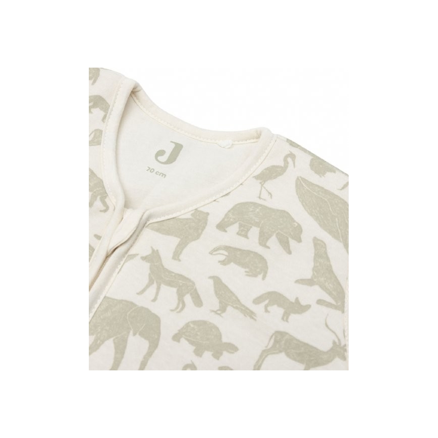 Jollein - Спальный мешок 2в1 3-9 месяцев 3 TOG Animals Olive Green