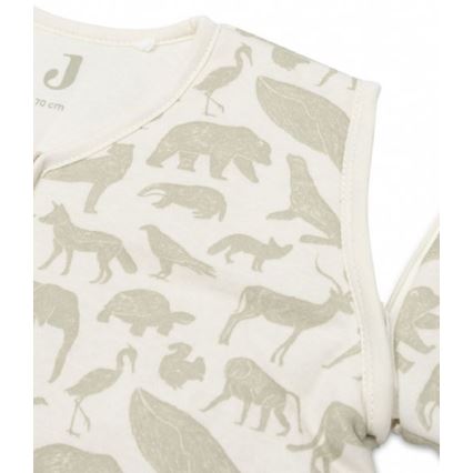 Jollein - Спальный мешок 2в1 3-9 месяцев 3 TOG Animals Olive Green