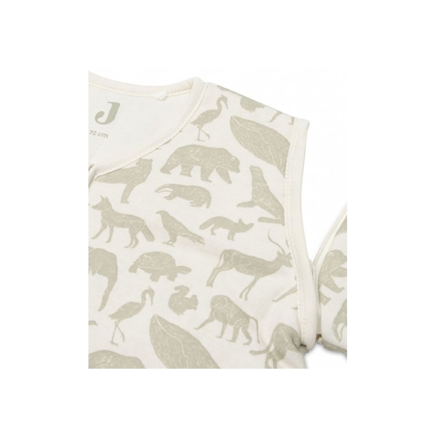 Jollein - Спальный мешок 2в1 3-9 месяцев 3 TOG Animals Olive Green
