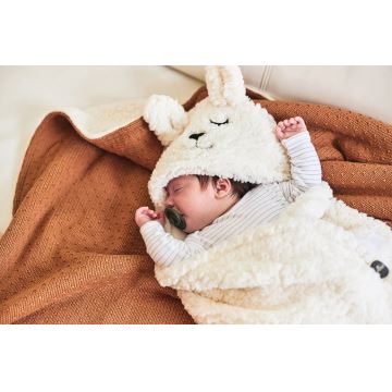 Jollein - Конверт для немовлят флісовий Кролик 100x105 см Off White
