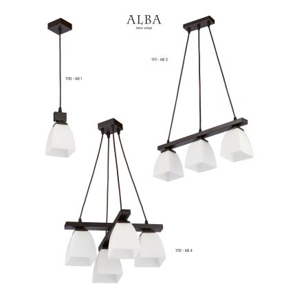 Jupiter 1110 - Подвесная люстра ALBA 1xE27/60W/230V