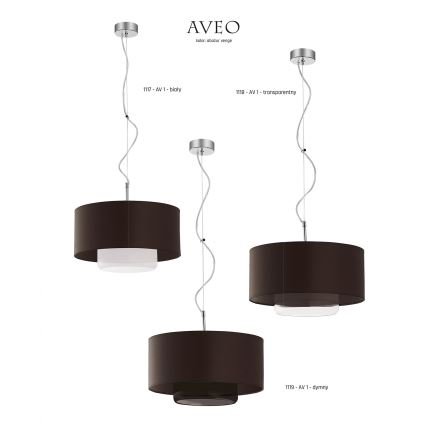 JUPITER 1119-AV1 - Підвісний світильник AVEO 1xE27/60W/230V венге