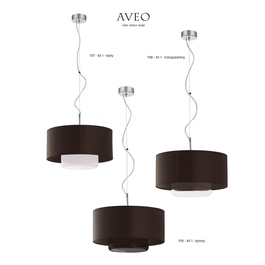 JUPITER 1119-AV1 - Підвісний світильник AVEO 1xE27/60W/230V венге