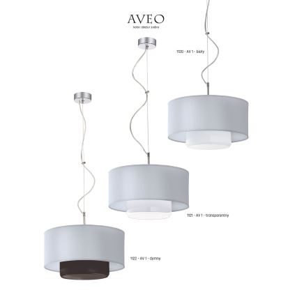 Jupiter - 1122 - Підвісний світильник AVEO 1xE27/80W/230V