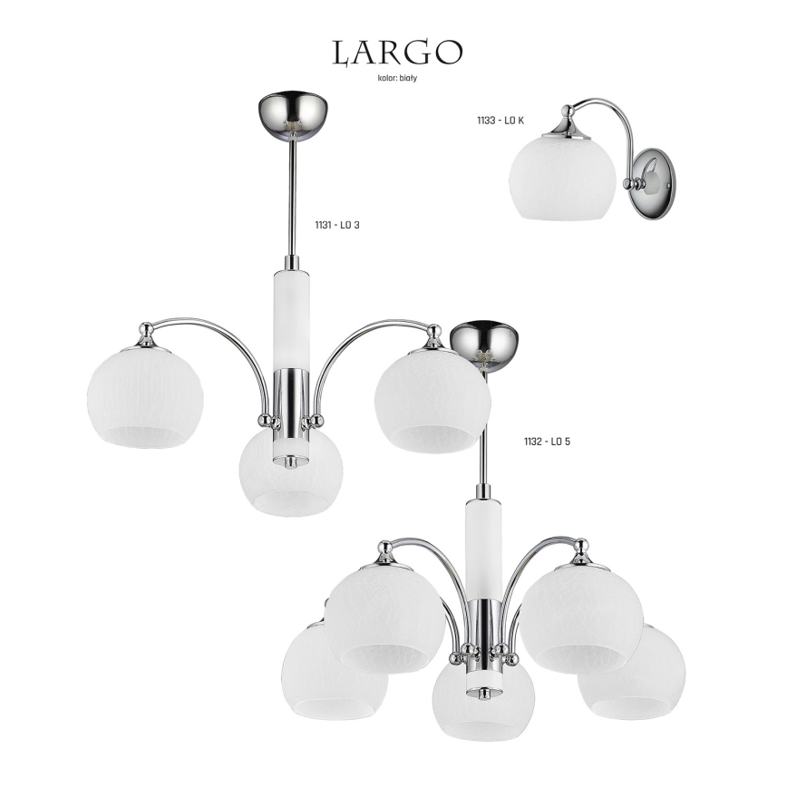 Jupiter 1131 - LO3 - Підвісний світильник LARGO 3xE27/60W/230V