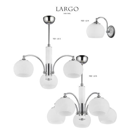 Jupiter 1132 - LO5 - Подвесной светильник LARGO 5xE27/60W/230V