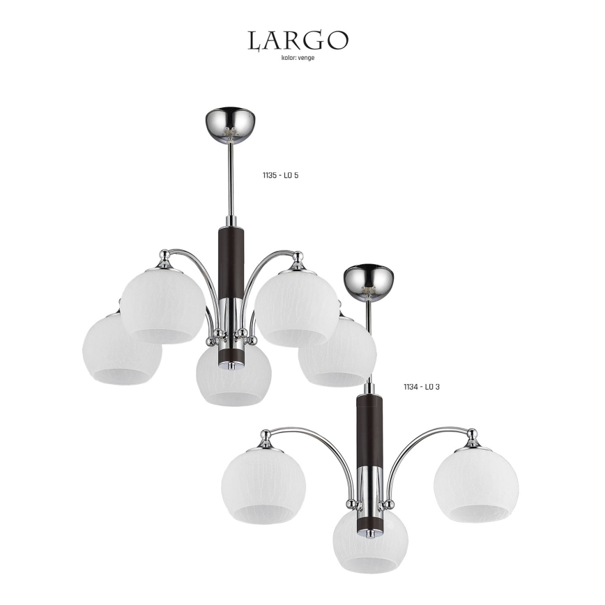 Jupiter 1134 - LO 3 - Підвісний світильник LARGO 3xE27/60W/230V