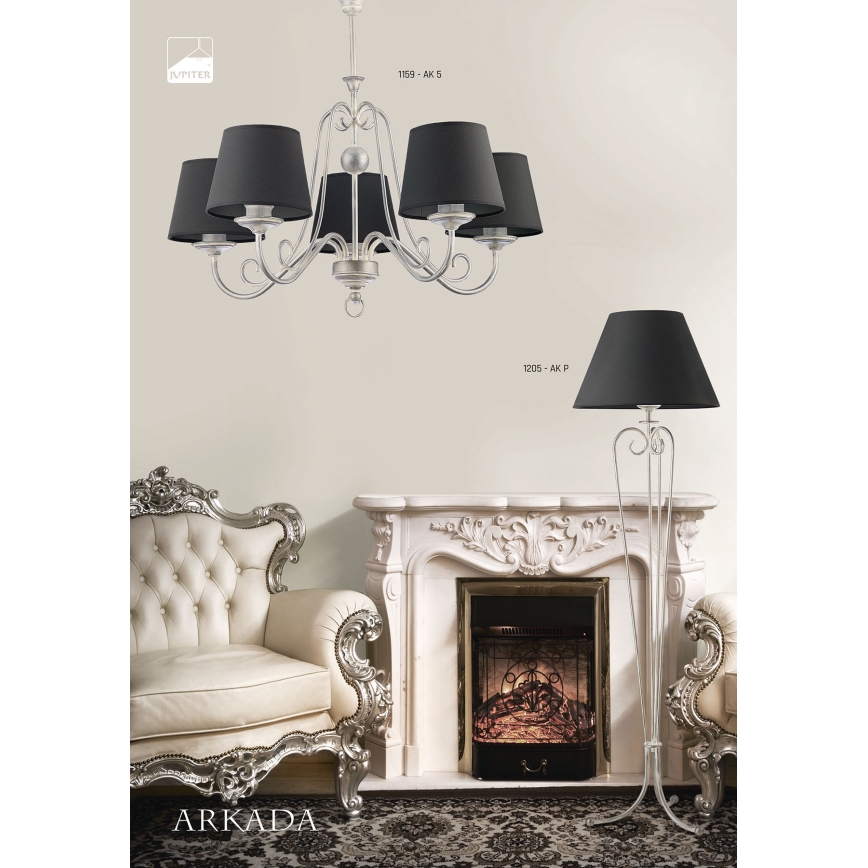 Jupiter 1159 - AK5 - Подвесной светильник ARKADA 5xE27/60W/230V