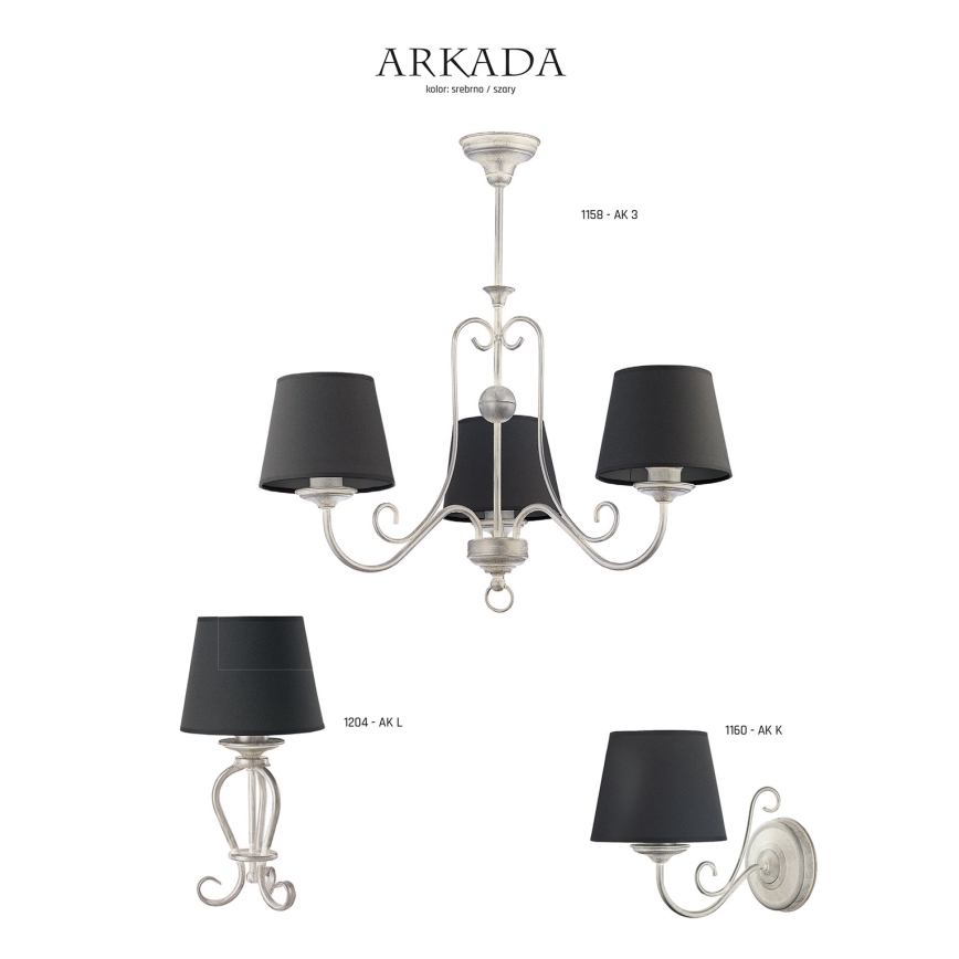 Jupiter 1159 - AK5 - Подвесной светильник ARKADA 5xE27/60W/230V