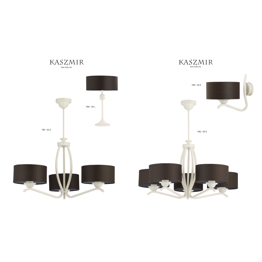 Jupiter 1191 - KS 3 - Подвесной светильник KASZMIR 3xE27/60W/230V