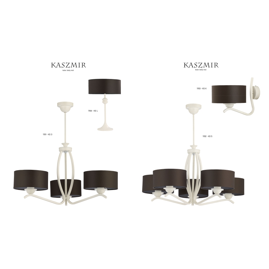 Jupiter 1192 - Підвісний світильник KASZMIR 5xE27/60W/230V