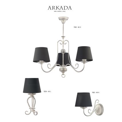 Jupiter 1204 - Настільна лампа ARKADA 1xE27/60W/230V 