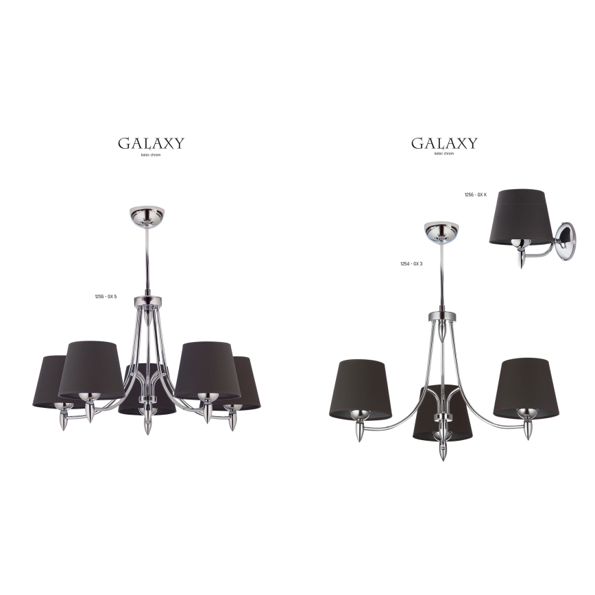 Jupiter 1256 - GX K - Настінний світильник GALAXY 1xE27/60W/230V