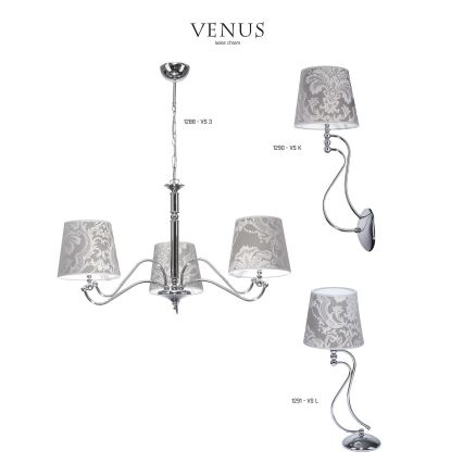 JUPITER 1288-VS3 - Подвесной светильник VENUS 3xE27/60W