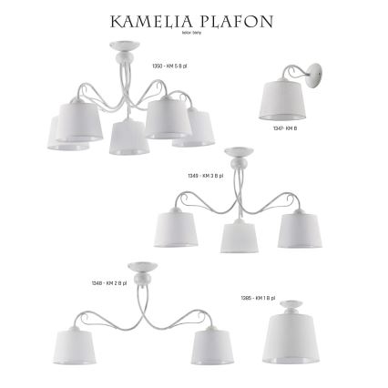 Jupiter 1348 - KM 2 PB - Потолочный светильник KAMELIA 2xE27/60W/230V